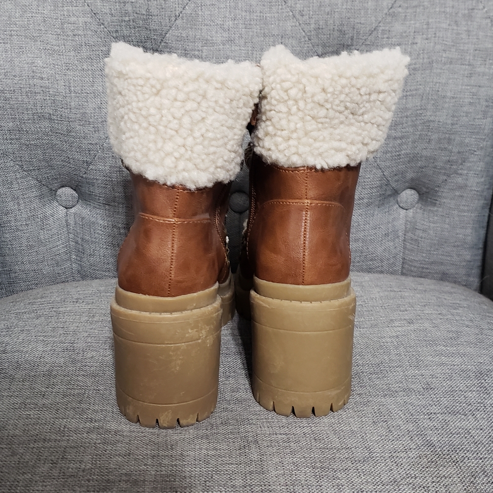 Universal Thread Brown Shearling Boots - image 5